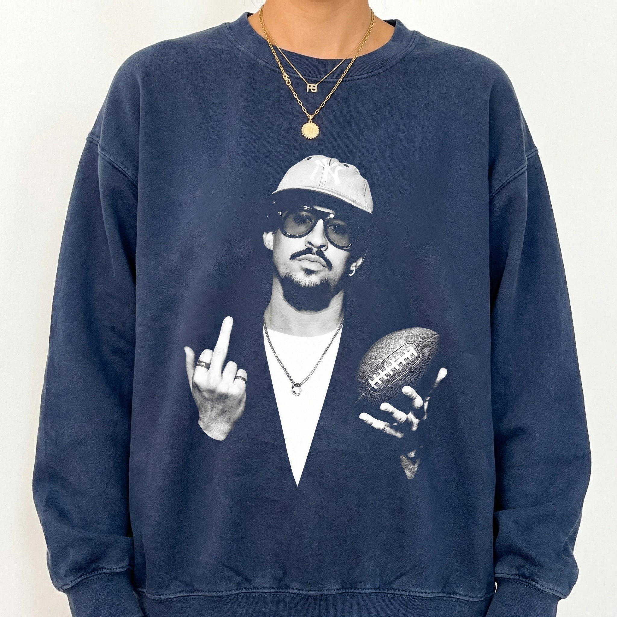 Bad Benito Bowl 2026 Football T-Shirt - Latin Music Halftime Parody Graphic Tee