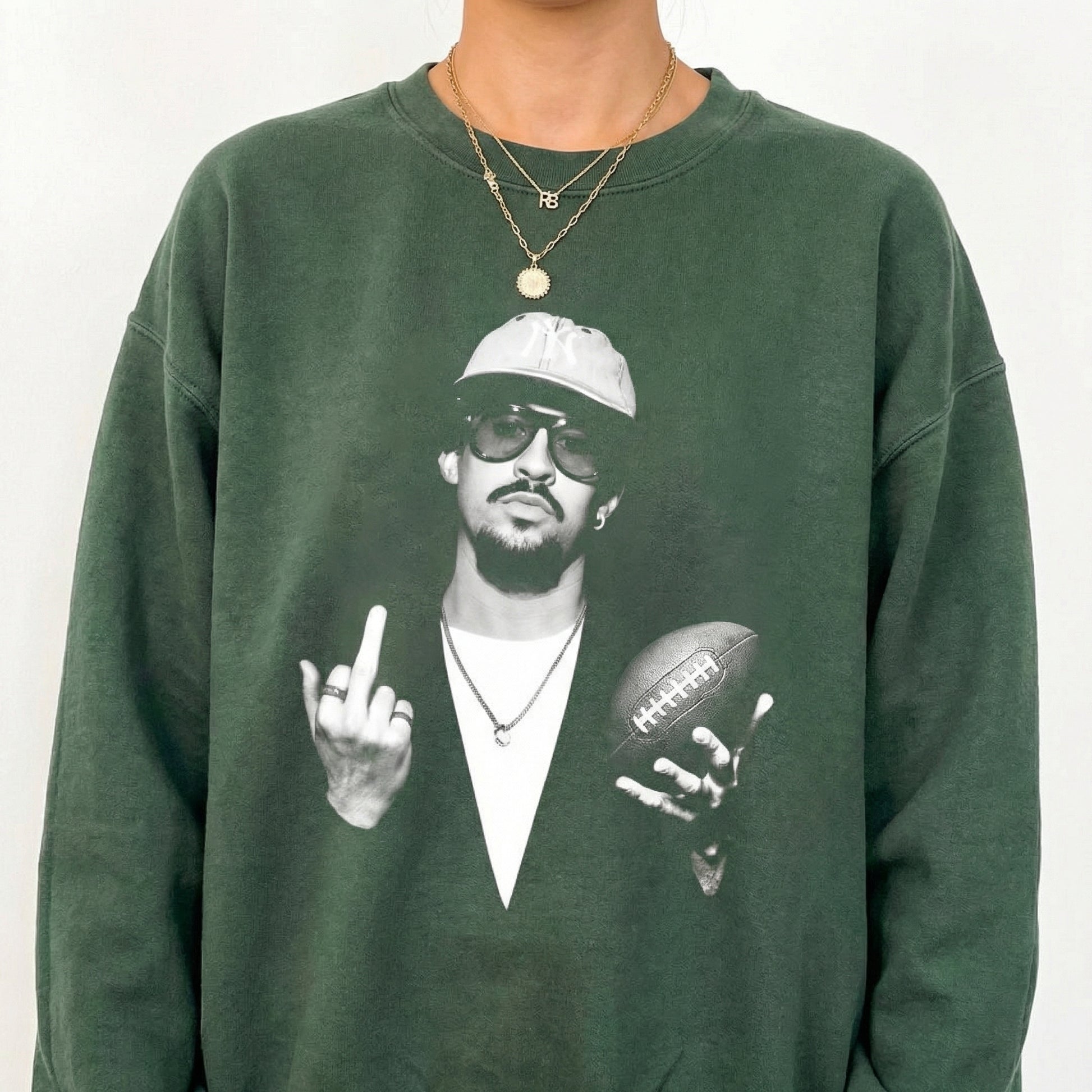 Bad Benito Bowl 2026 Football T-Shirt - Latin Music Halftime Parody Graphic Tee