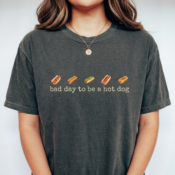 Bad Day to Be a Hot Dog Shirt – Funny Retro Hotdog Graphic Tee