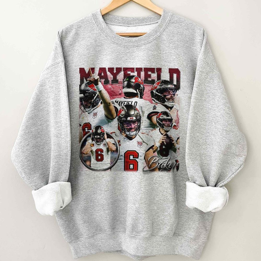 Baker Mayfield Vintage Bootleg T-Shirt – Tampa Football 90s Style Graphic Tee