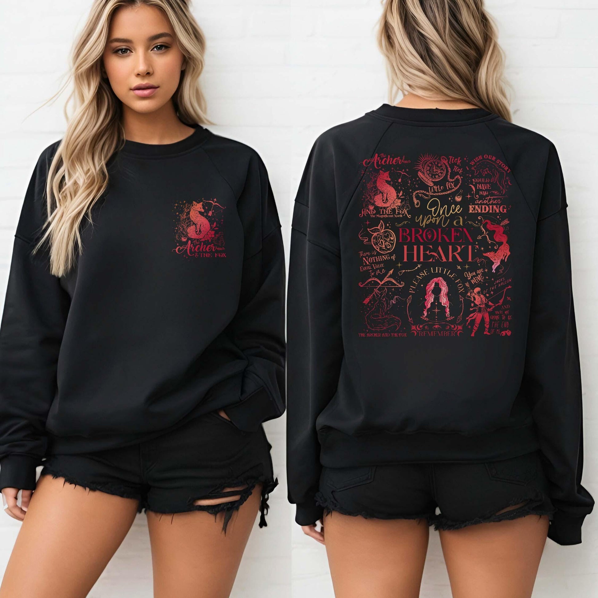 Ballad of the Archer and the Fox Sweatshirt – Bookish Fantasy Hoodie, Once Upon a Broken Heart Inspired Shirt
