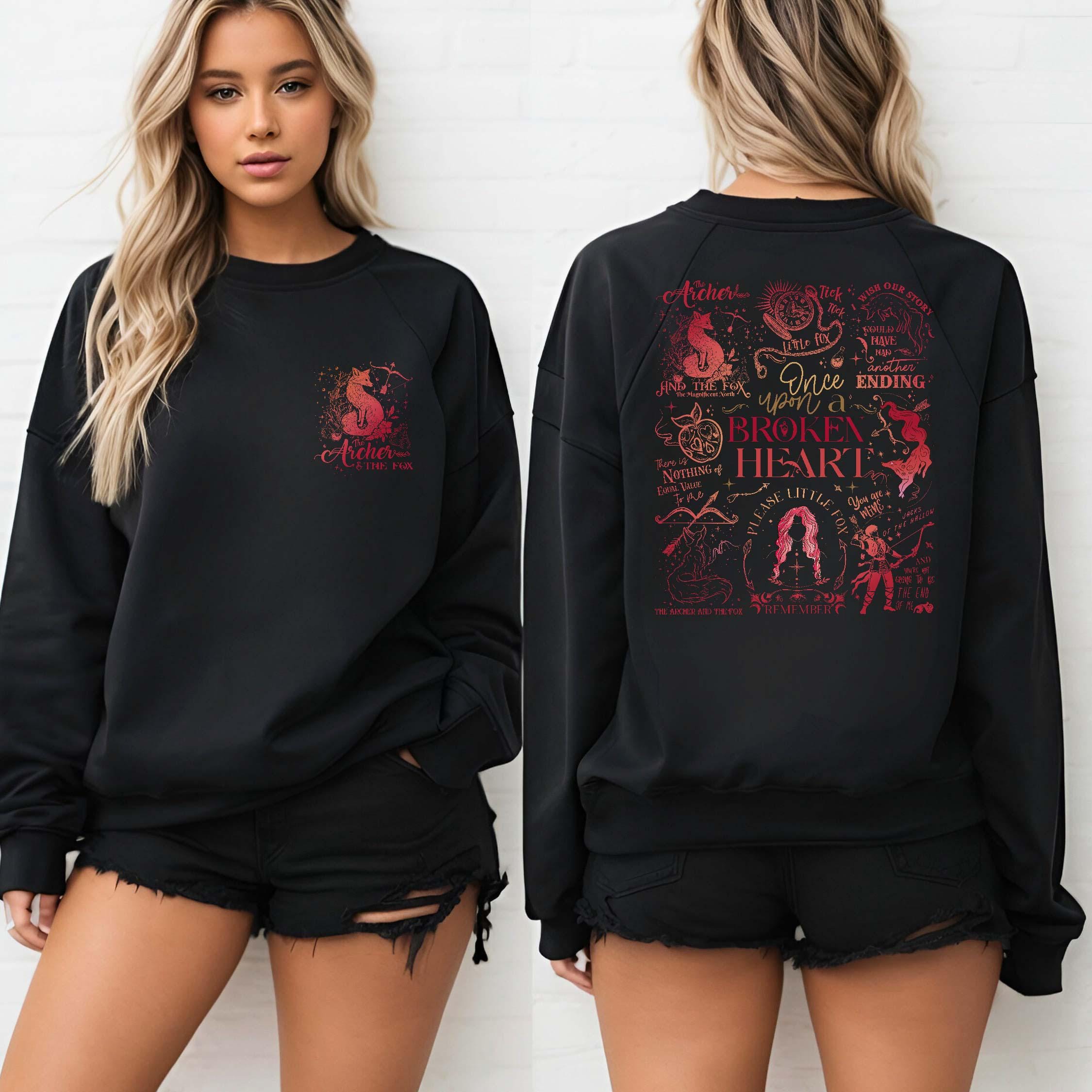Ballad of the Archer and the Fox Sweatshirt – Bookish Fantasy Hoodie, Once Upon a Broken Heart Inspired Shirt