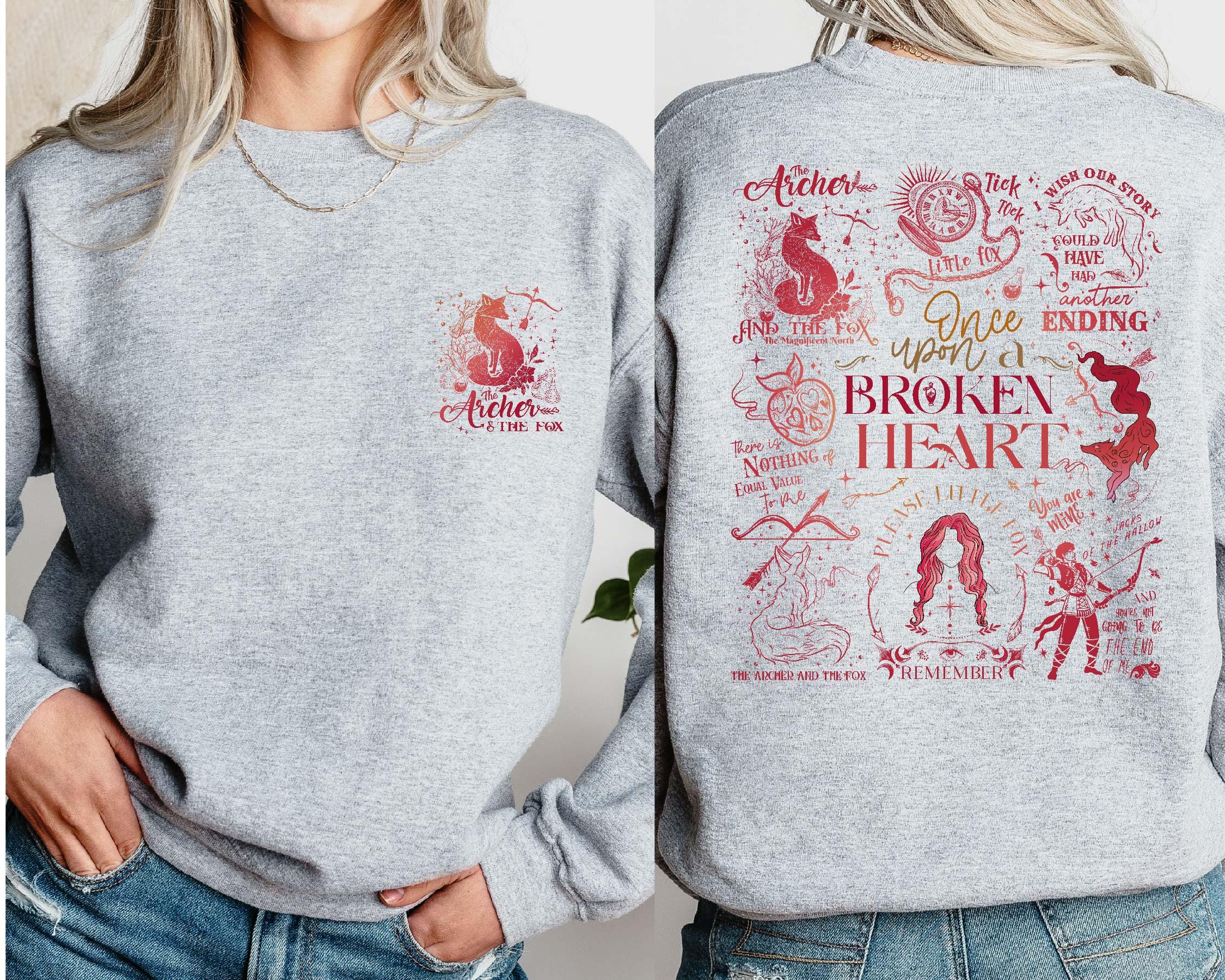 Ballad of the Archer and the Fox Sweatshirt – Bookish Fantasy Hoodie, Once Upon a Broken Heart Inspired Shirt