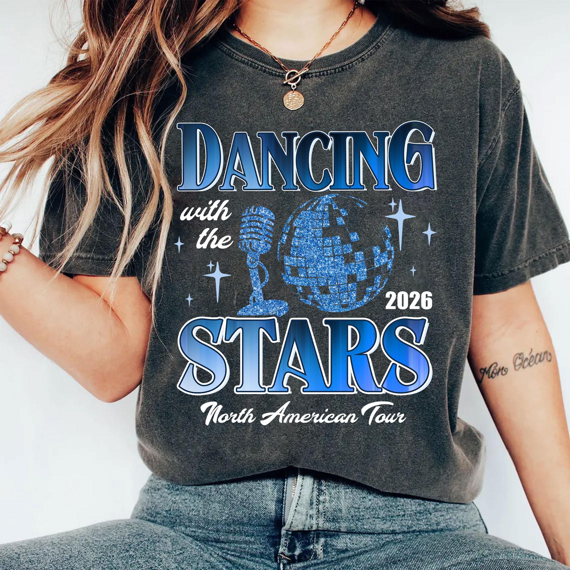 Ballroom Dancing Tour 2026 Sweatshirt – Retro Disco Ball Dance Show Tee, DWTS Live 2025 Shirt