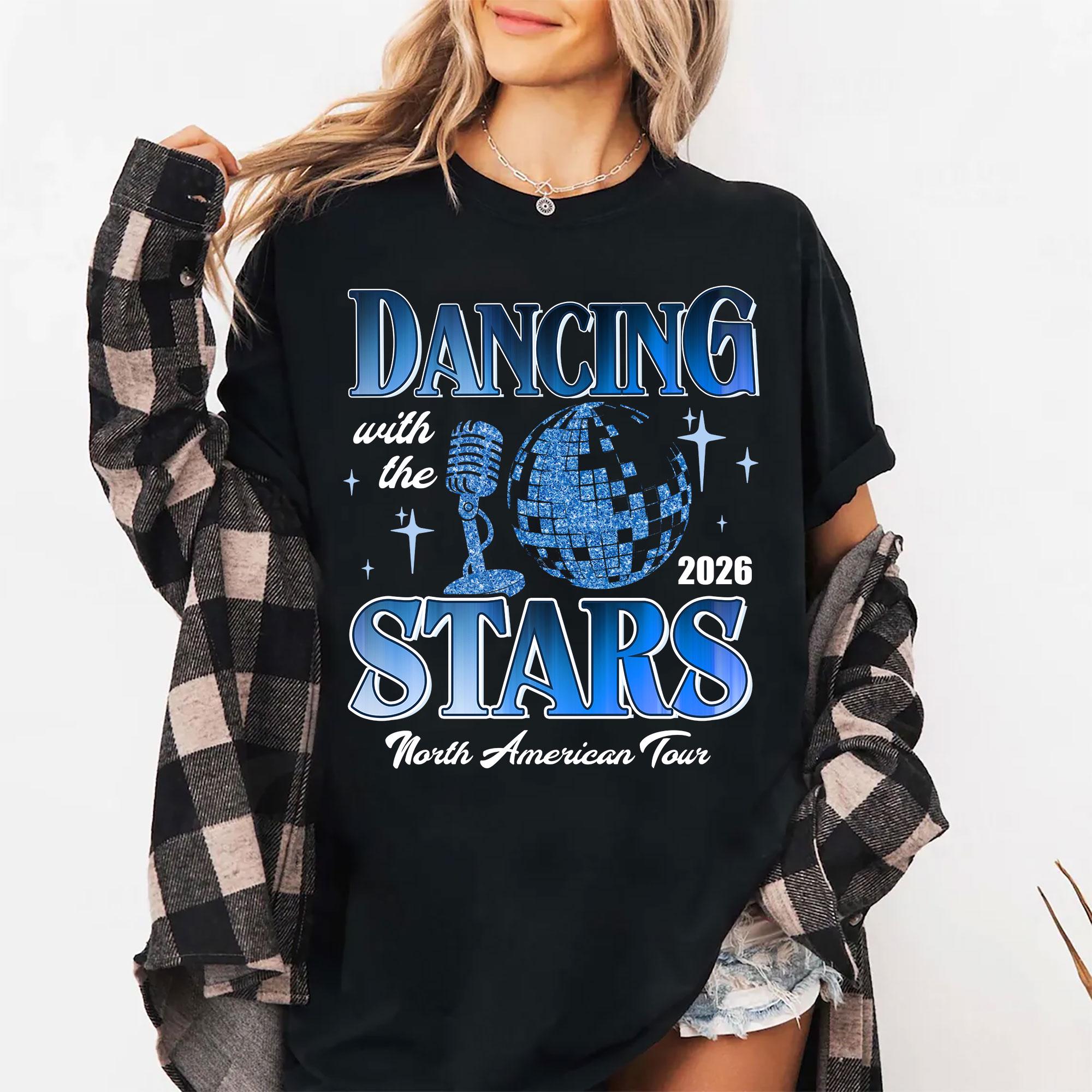 Ballroom Dancing Tour 2026 Sweatshirt – Retro Disco Ball Dance Show Tee, DWTS Live 2025 Shirt