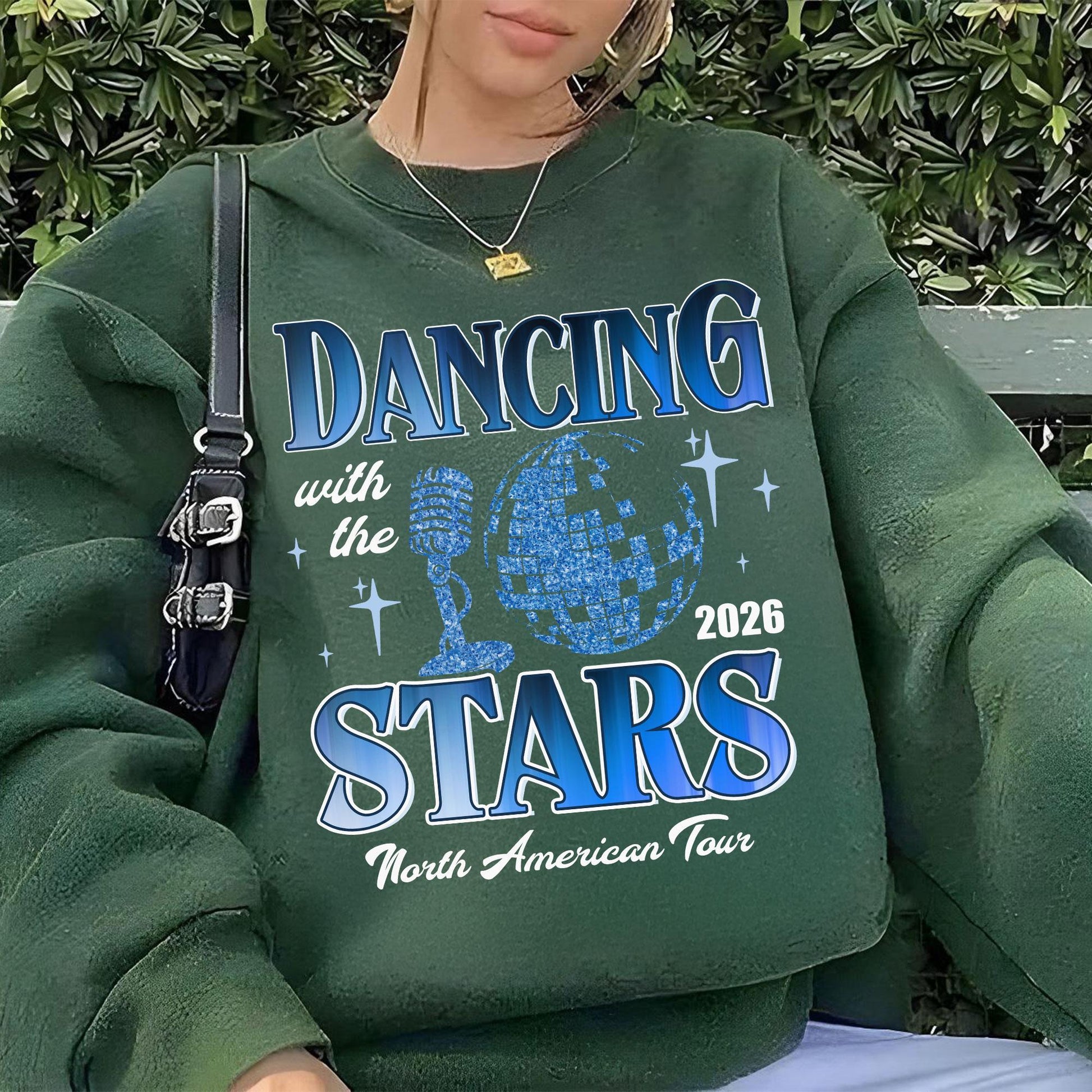 Ballroom Dancing Tour 2026 Sweatshirt – Retro Disco Ball Dance Show Tee, DWTS Live 2025 Shirt