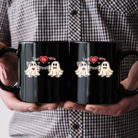 Banner Love Ghost Matching Mugs For Couples