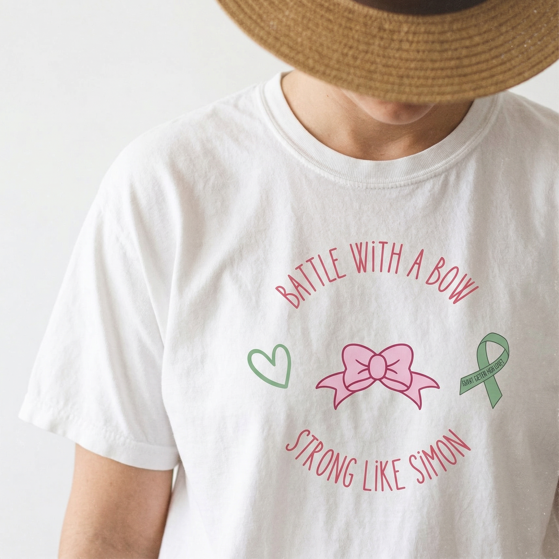 Battle With a Bow Awareness Shirt – Strong Warrior Support Graphic Tee