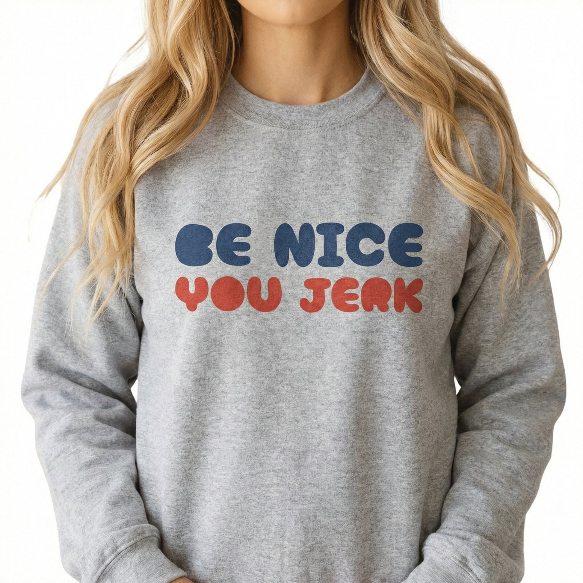Be Nice You Jerk T-Shirt – Retro 70s Slang Bubble Graphic Tee – Funny Vintage Humor Shirt