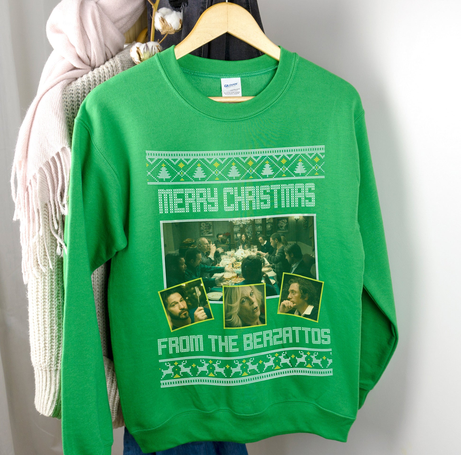 Funny Christmas Bear Sweatshirt – Retro Ugly Holiday Sweater