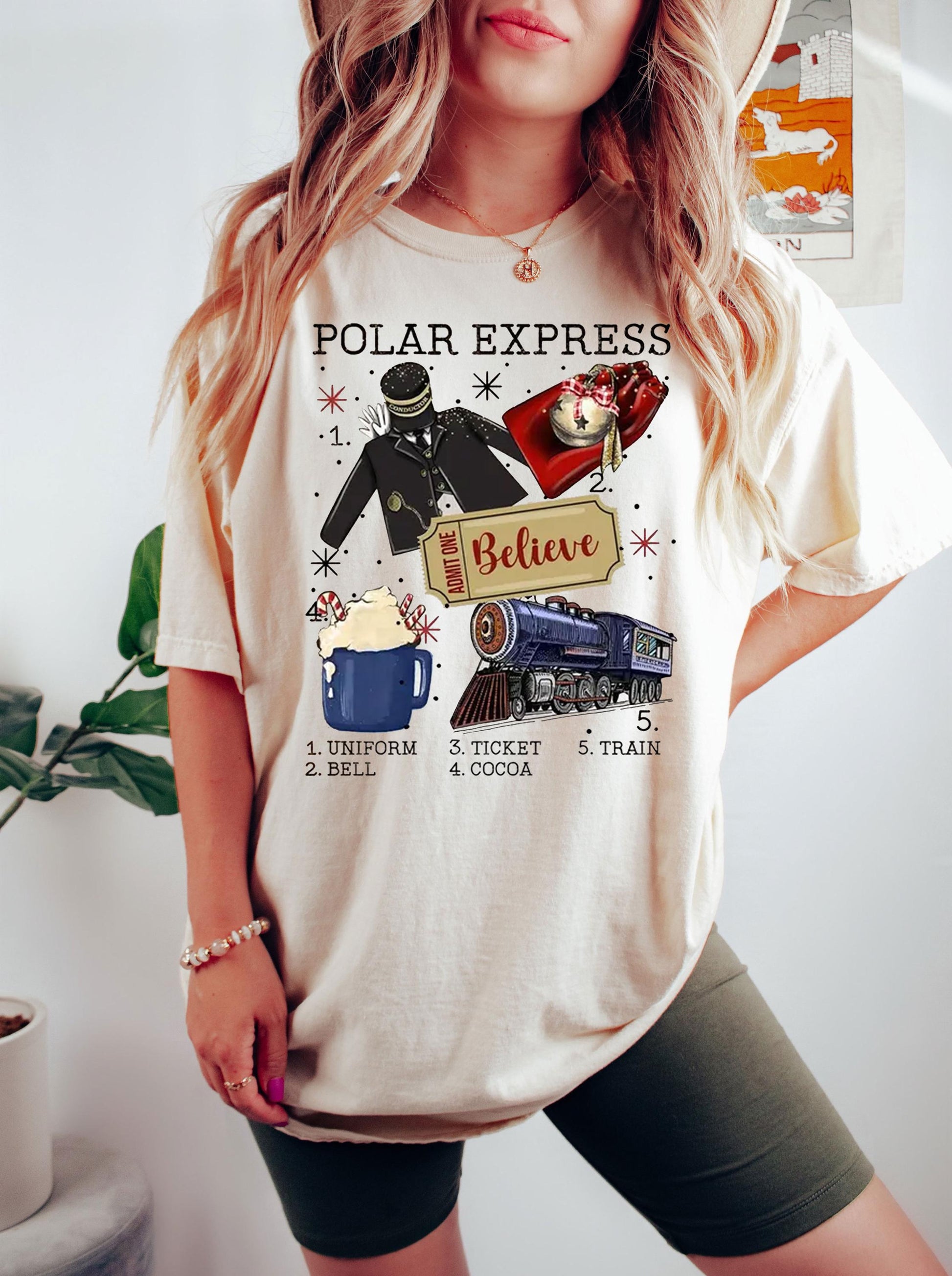 Believe Polar Express Sweatshirt – Christmas Family Vacation Tee – Kids Christmas Apparel – Holiday Polar Express Shirt