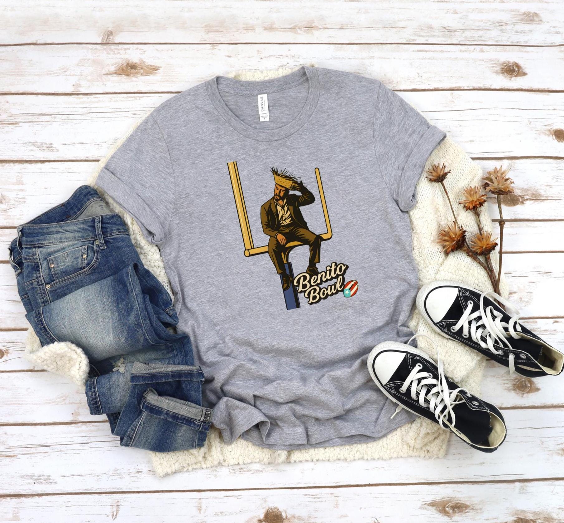 Benito Bowl 2026 Graphic T-Shirt - Puerto Rico Football Fan Tee