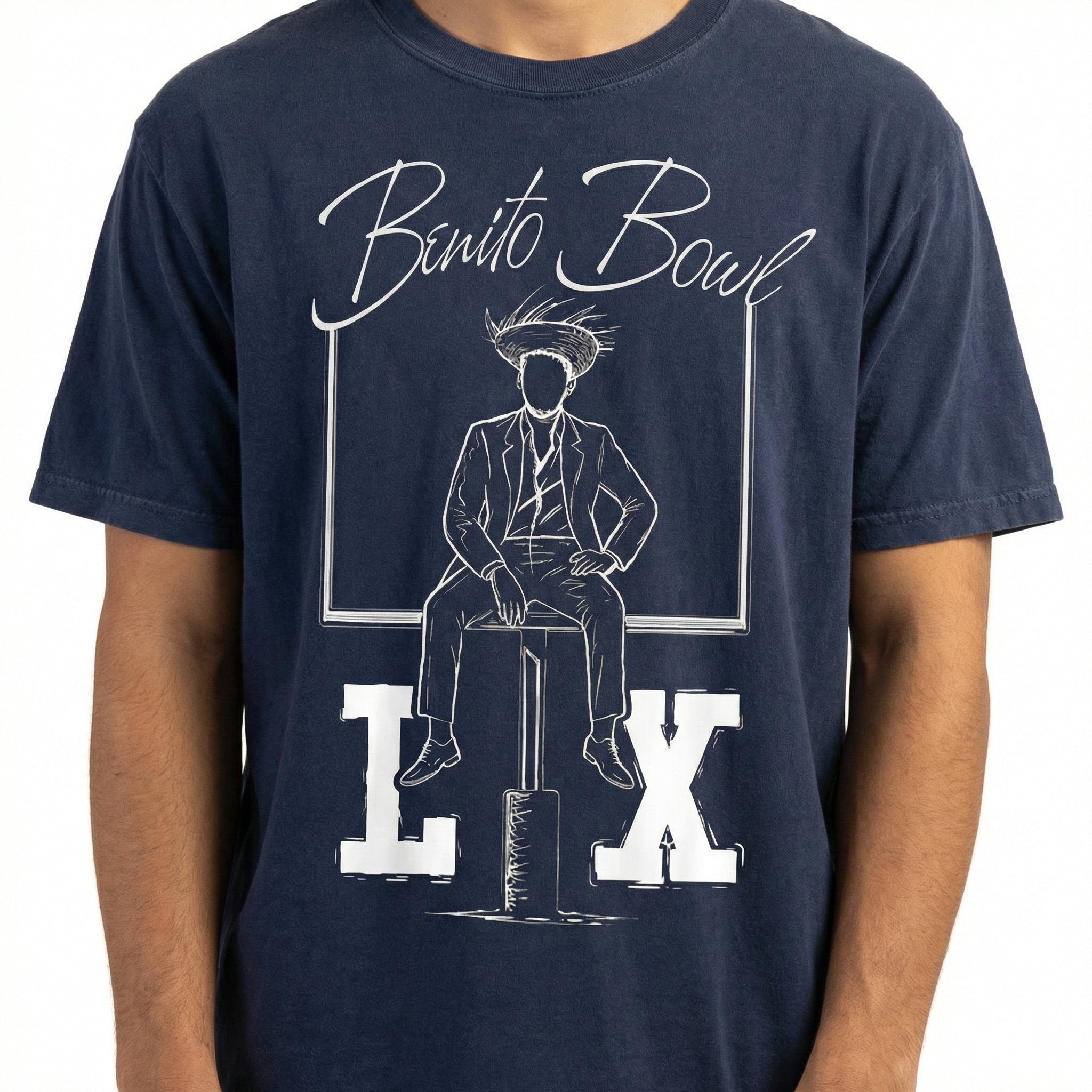 Benito Bowl Bunny Graphic T-Shirt – Funny Football Fan Shirt