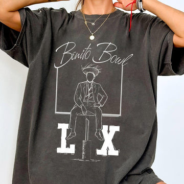 Benito Bowl Bunny Graphic T-Shirt – Funny Football Fan Shirt