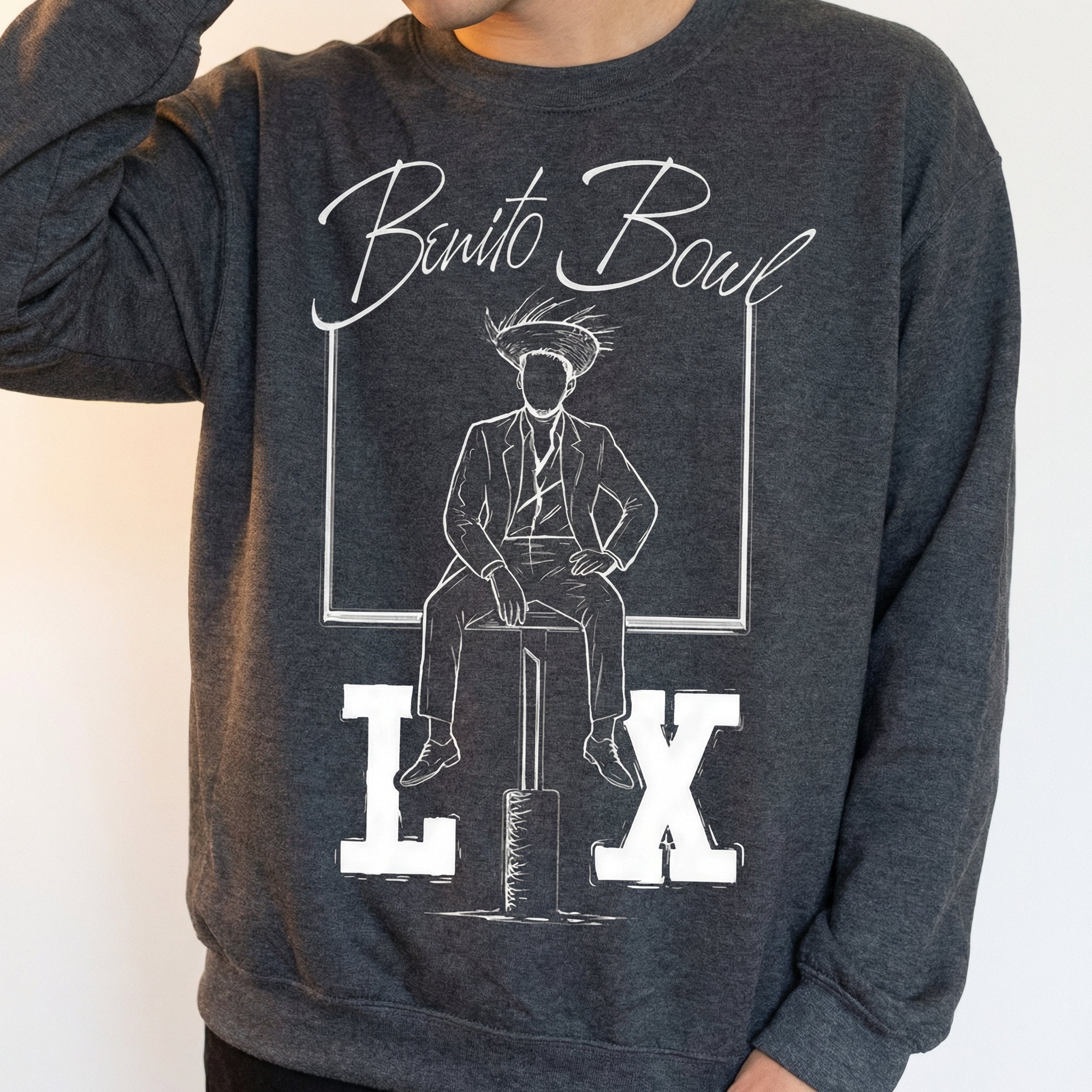Benito Bowl Bunny Graphic T-Shirt – Funny Football Fan Shirt