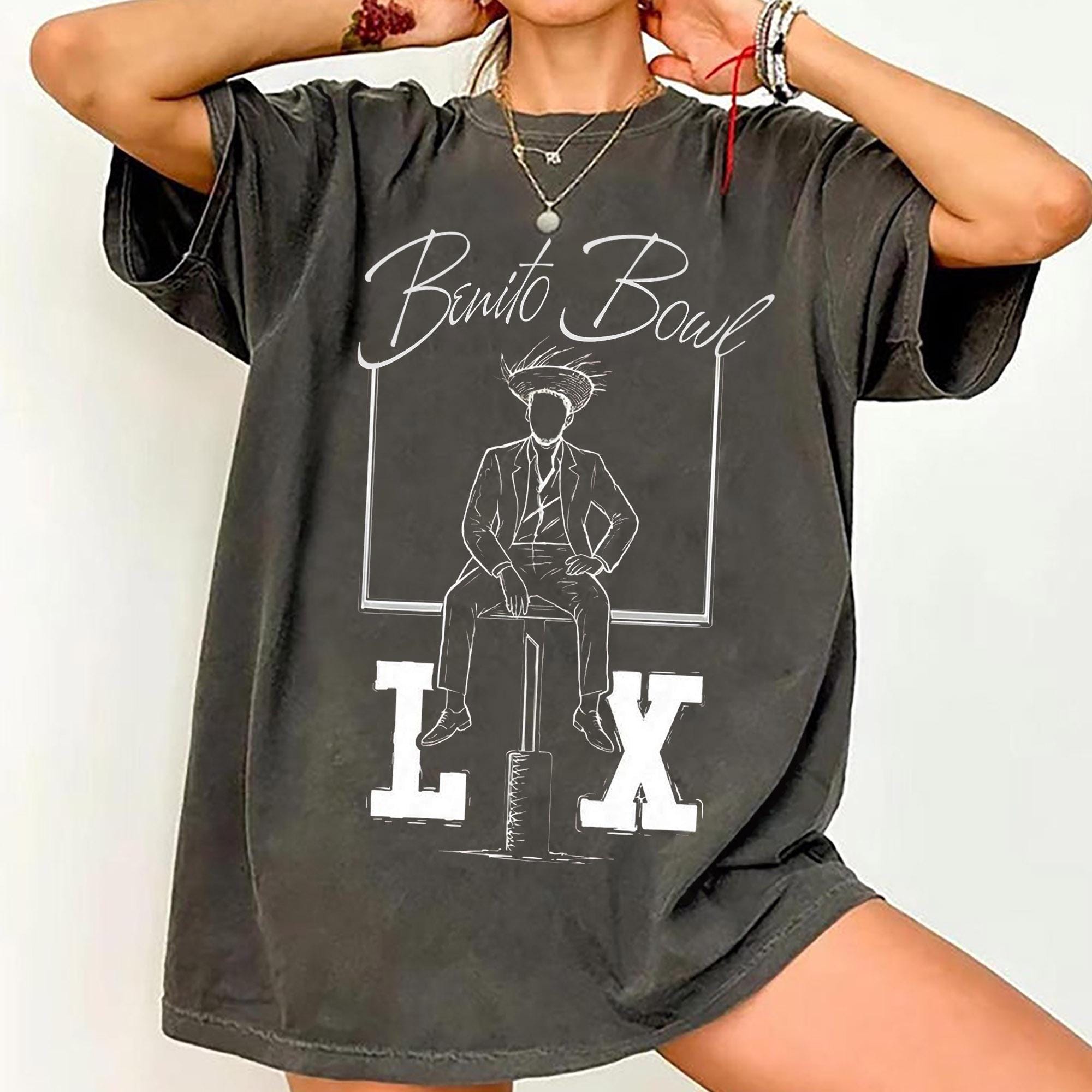 Benito Bowl Bunny Graphic T-Shirt – Funny Football Fan Shirt