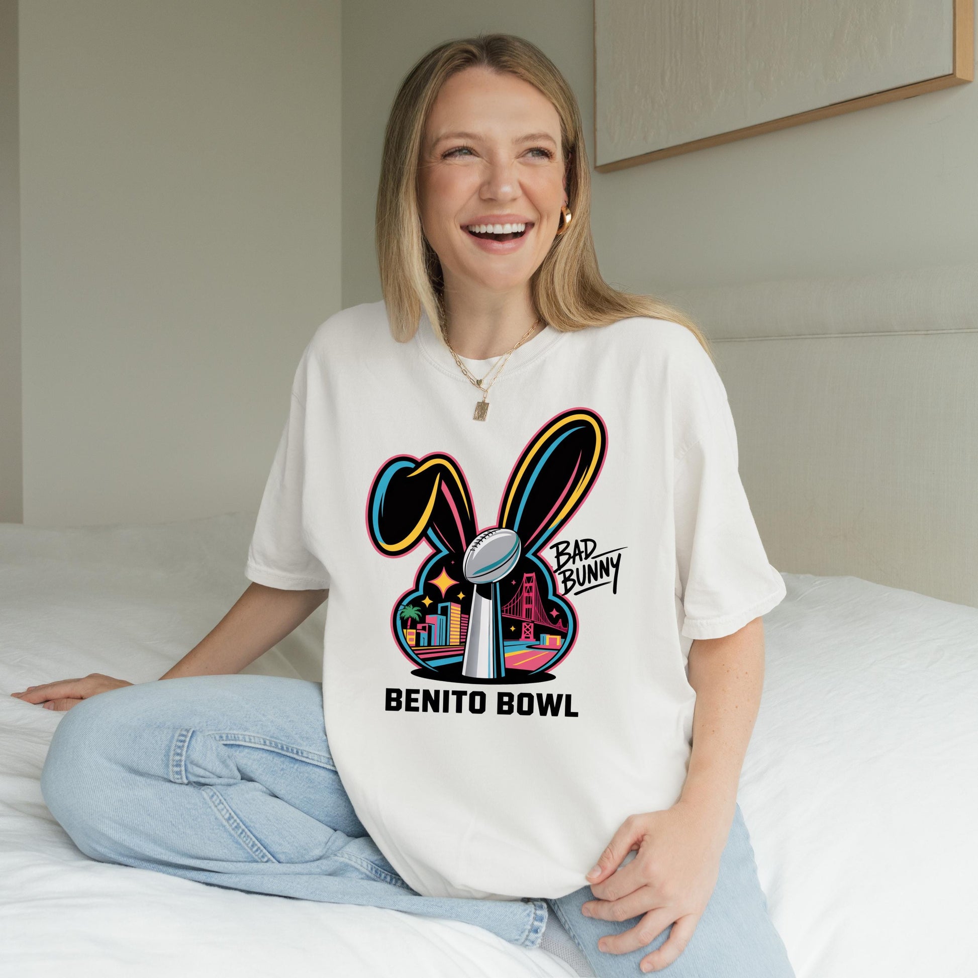 Benito Bowl Football Parody Graphic T-Shirt – Music Fan Crewneck – Game Day Gift