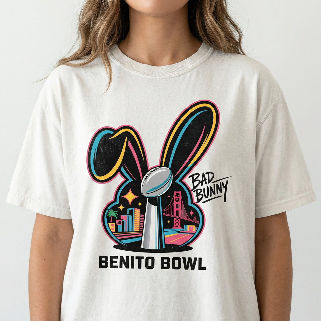 Benito Bowl Football Parody Graphic T-Shirt – Music Fan Crewneck – Game Day Gift