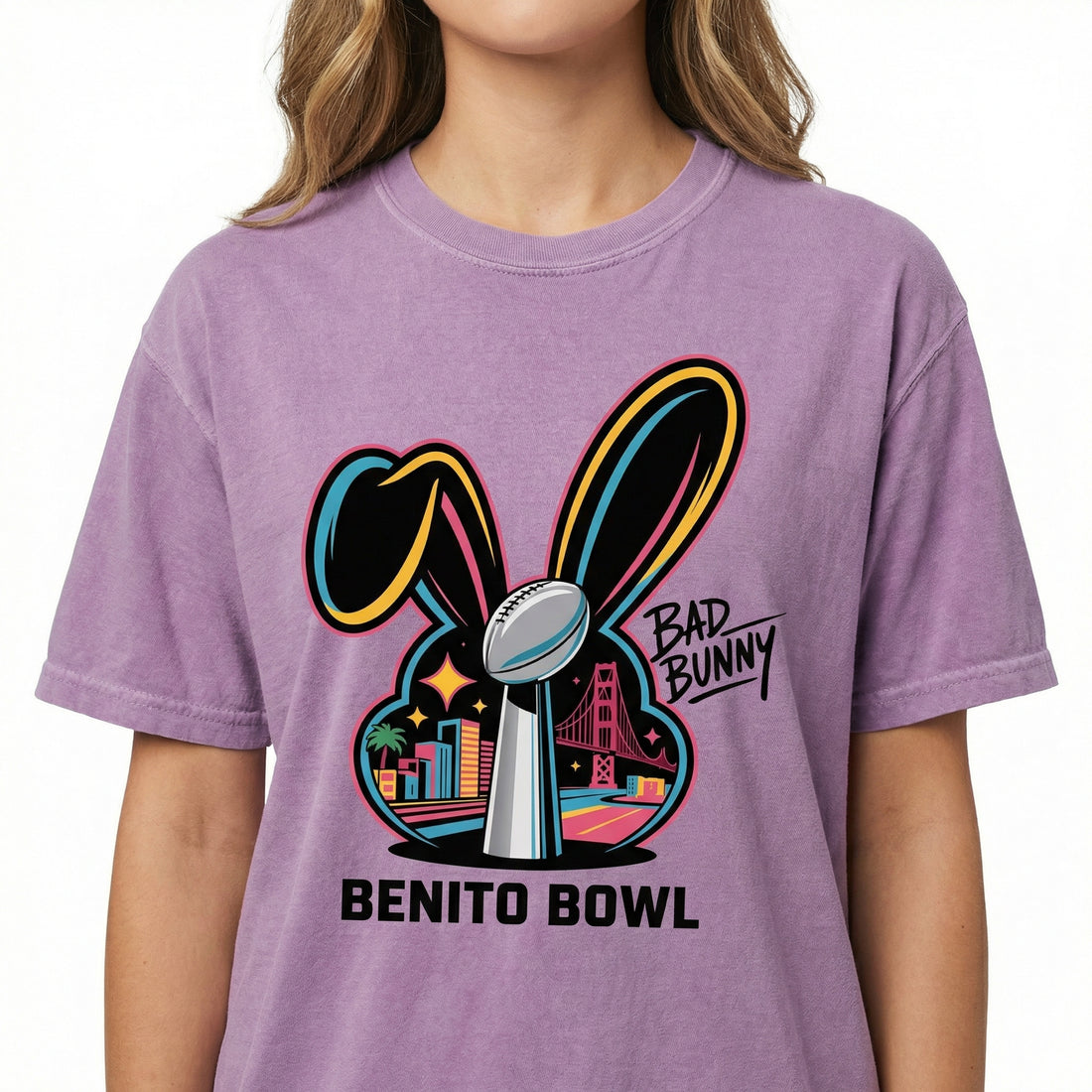 Benito Bowl Football Parody Graphic T-Shirt – Music Fan Crewneck – Game Day Gift