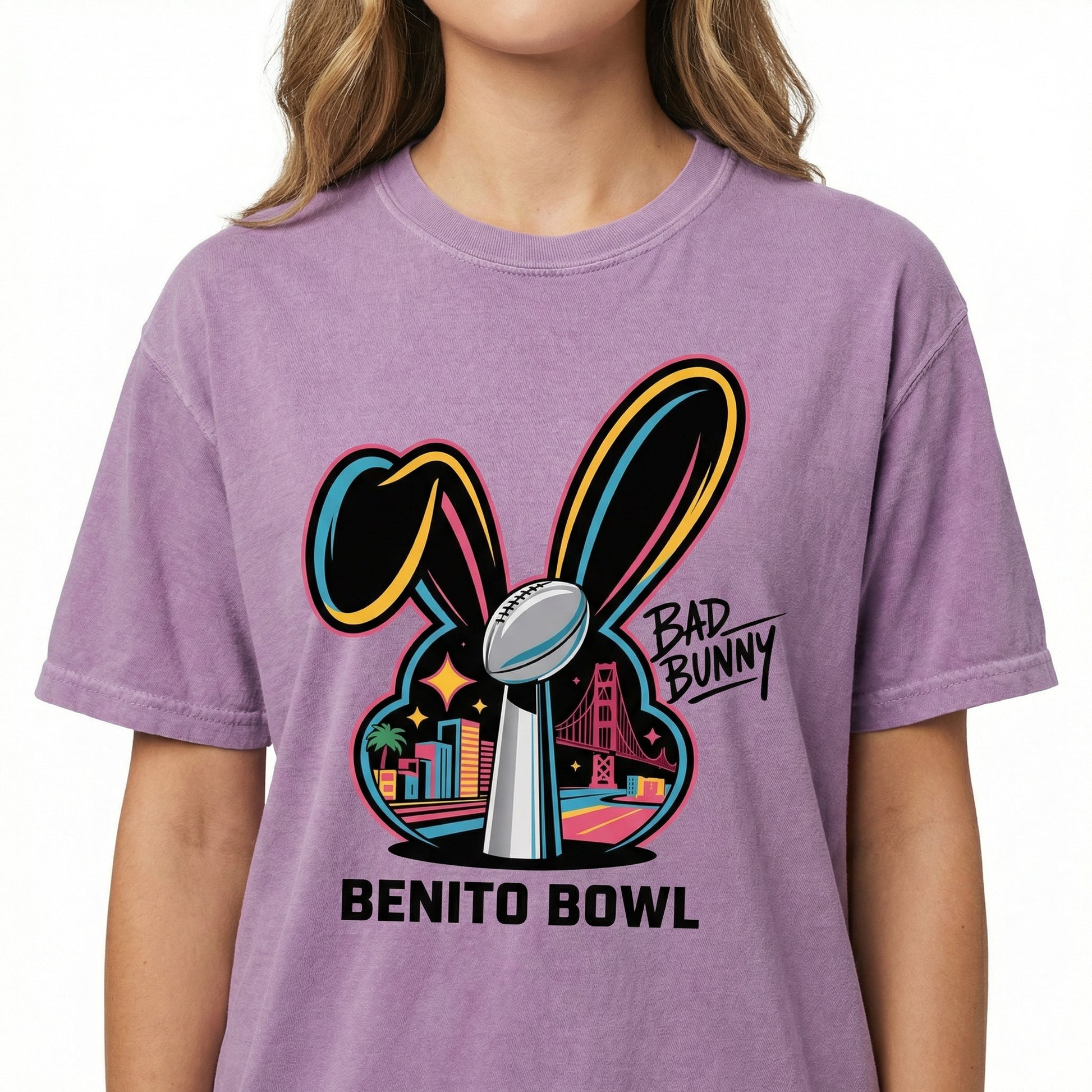 Benito Bowl Football Parody Graphic T-Shirt – Music Fan Crewneck – Game Day Gift