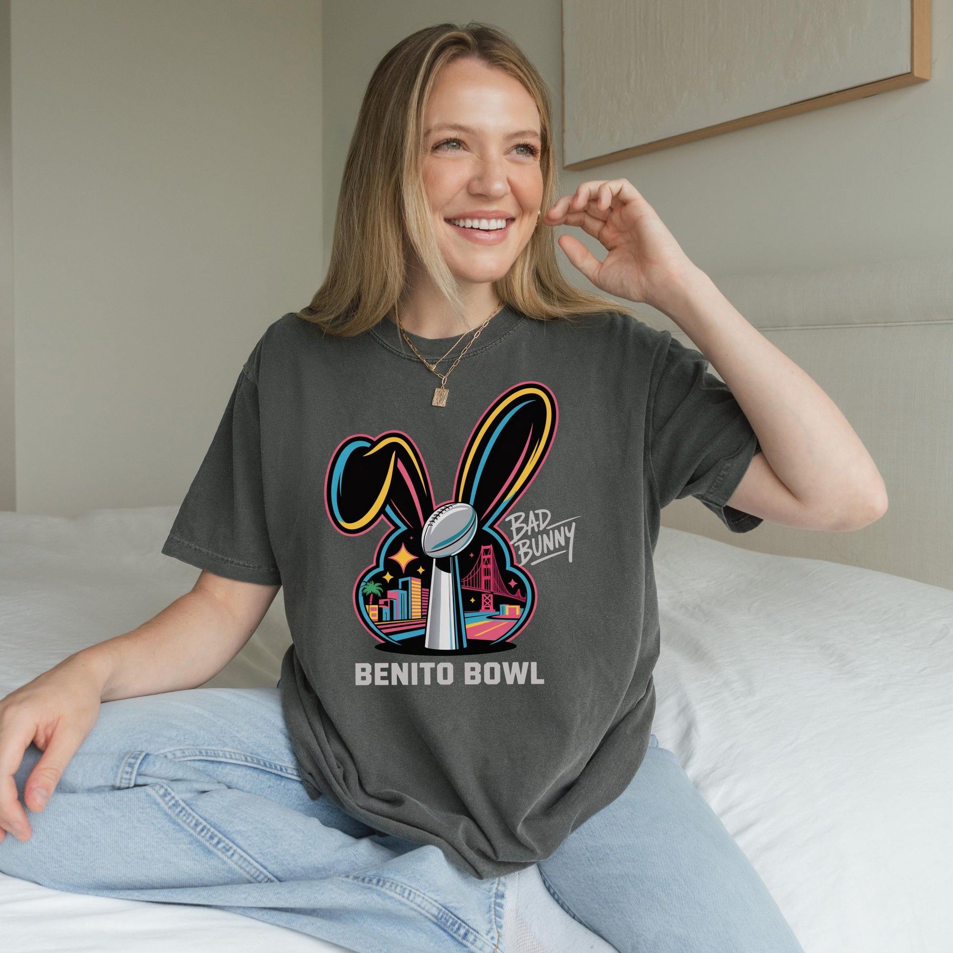 Benito Bowl Football Parody Graphic T-Shirt – Music Fan Crewneck – Game Day Gift