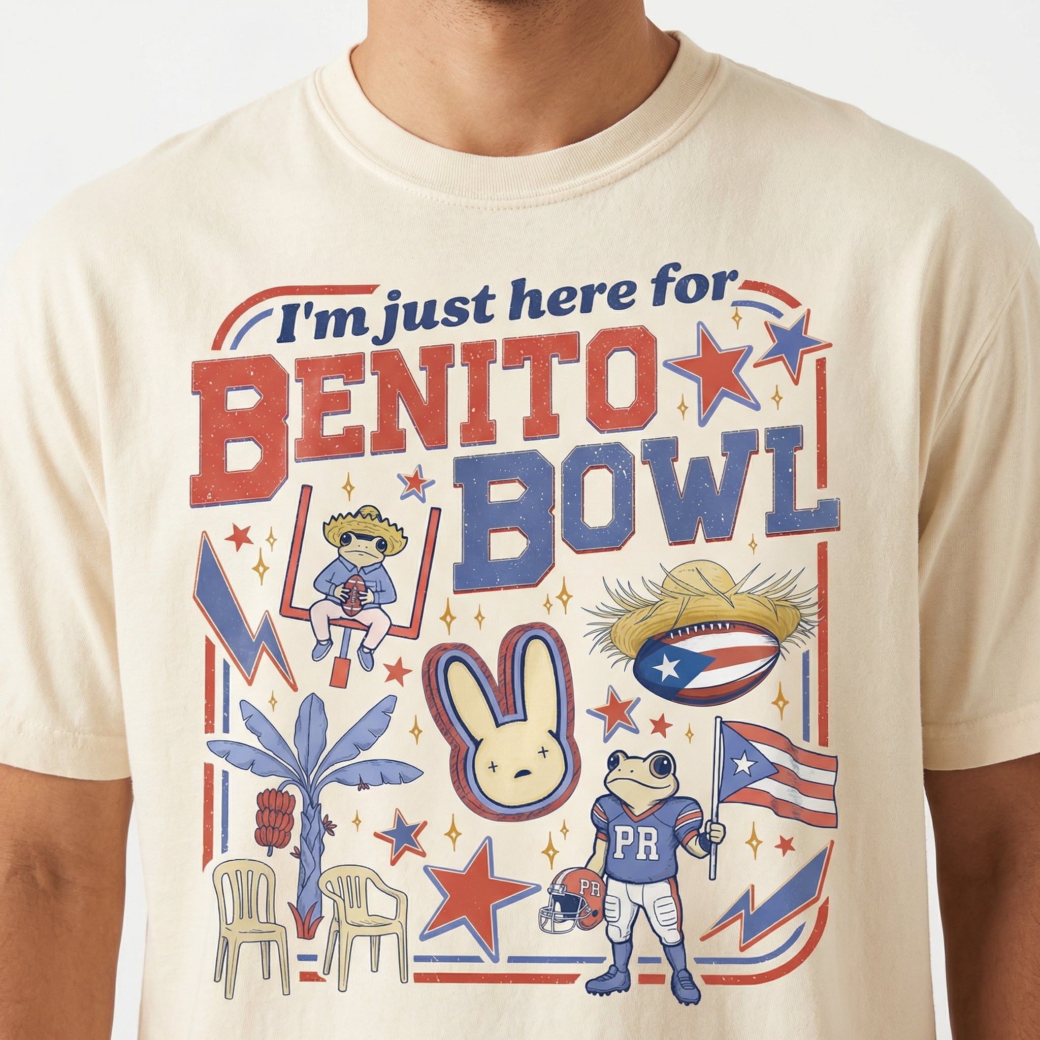 Benito Bowl Funny Graphic Football T-Shirt – Big Game Fan Tee