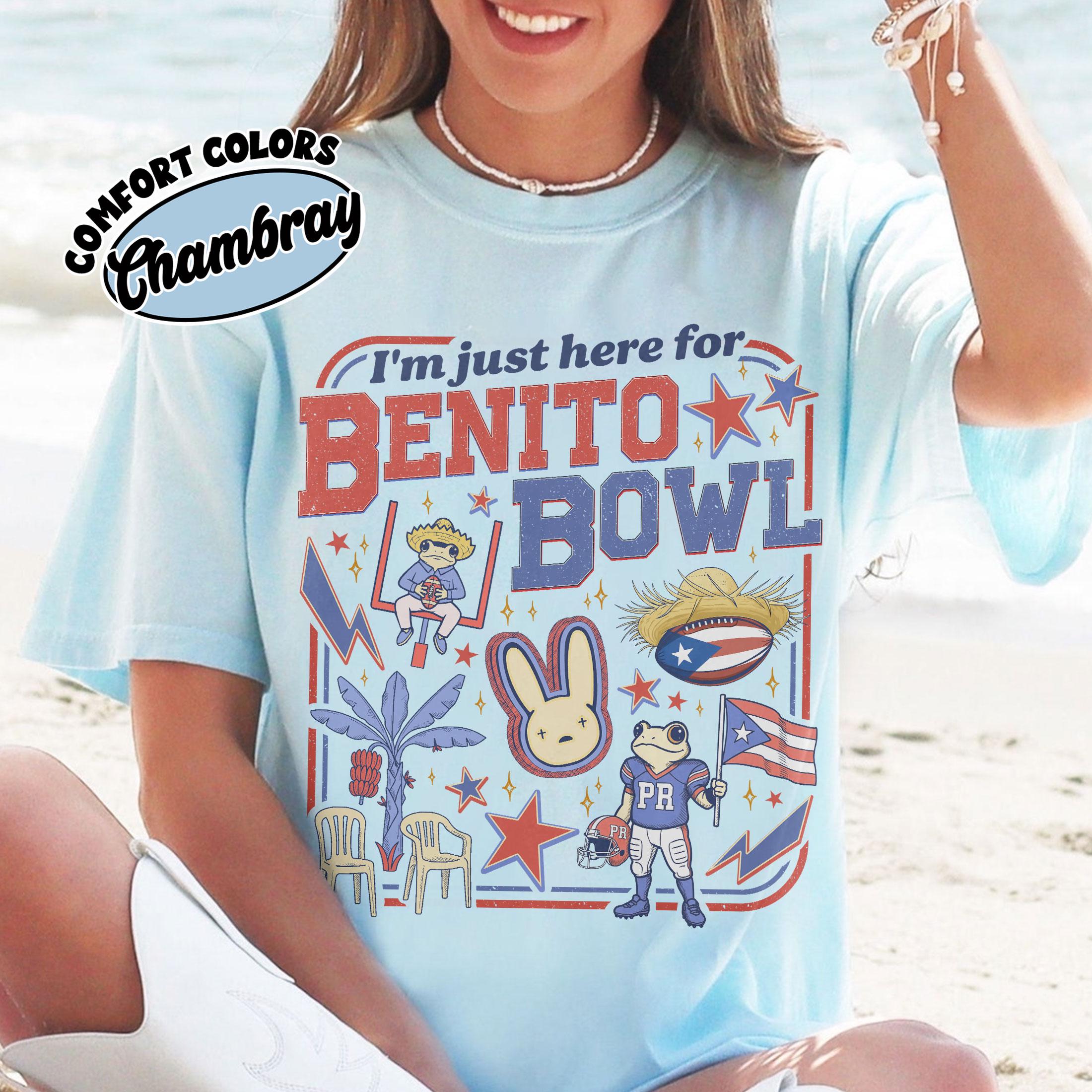 Benito Bowl Funny Graphic Football T-Shirt – Big Game Fan Tee