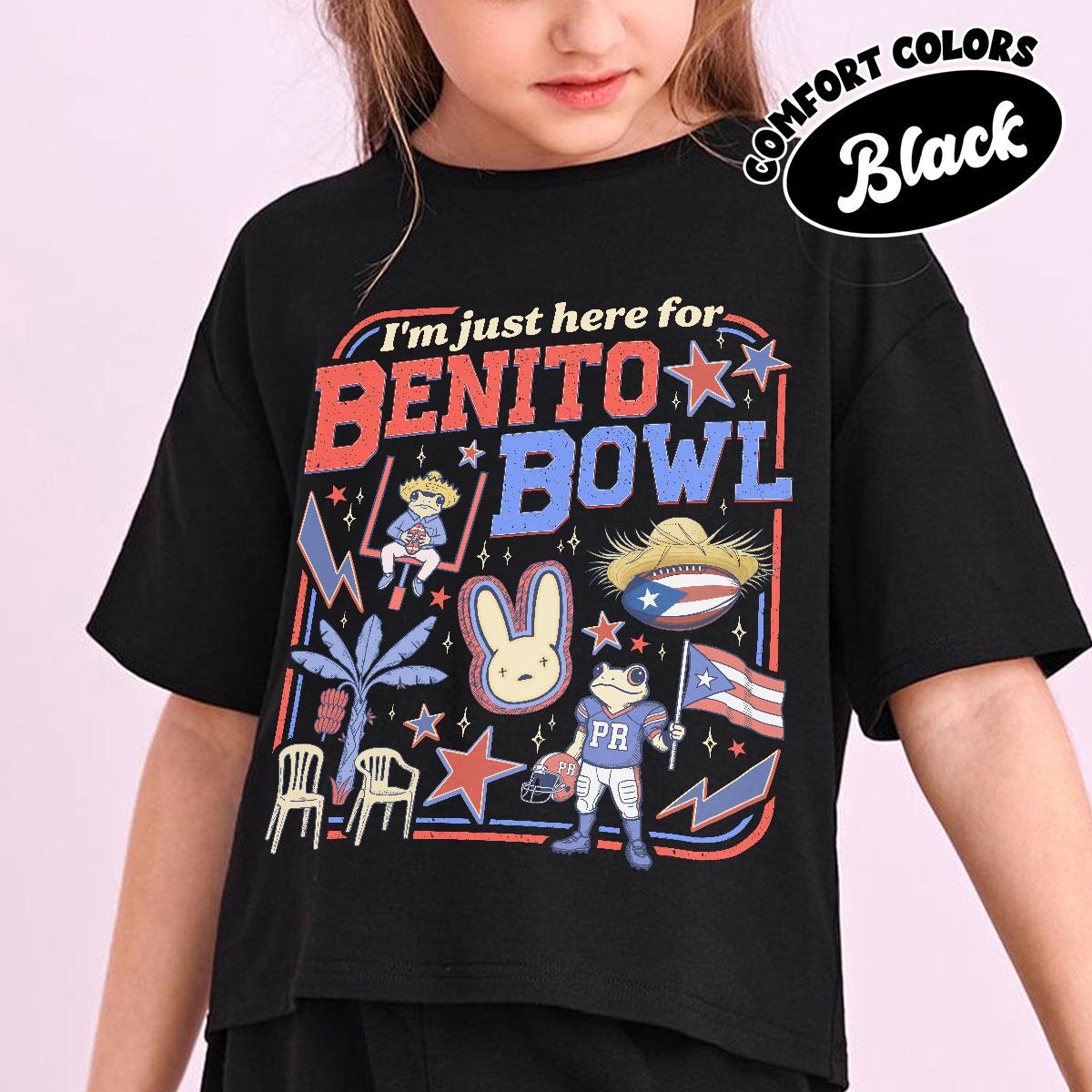 Benito Bowl Funny Graphic Football T-Shirt – Big Game Fan Tee