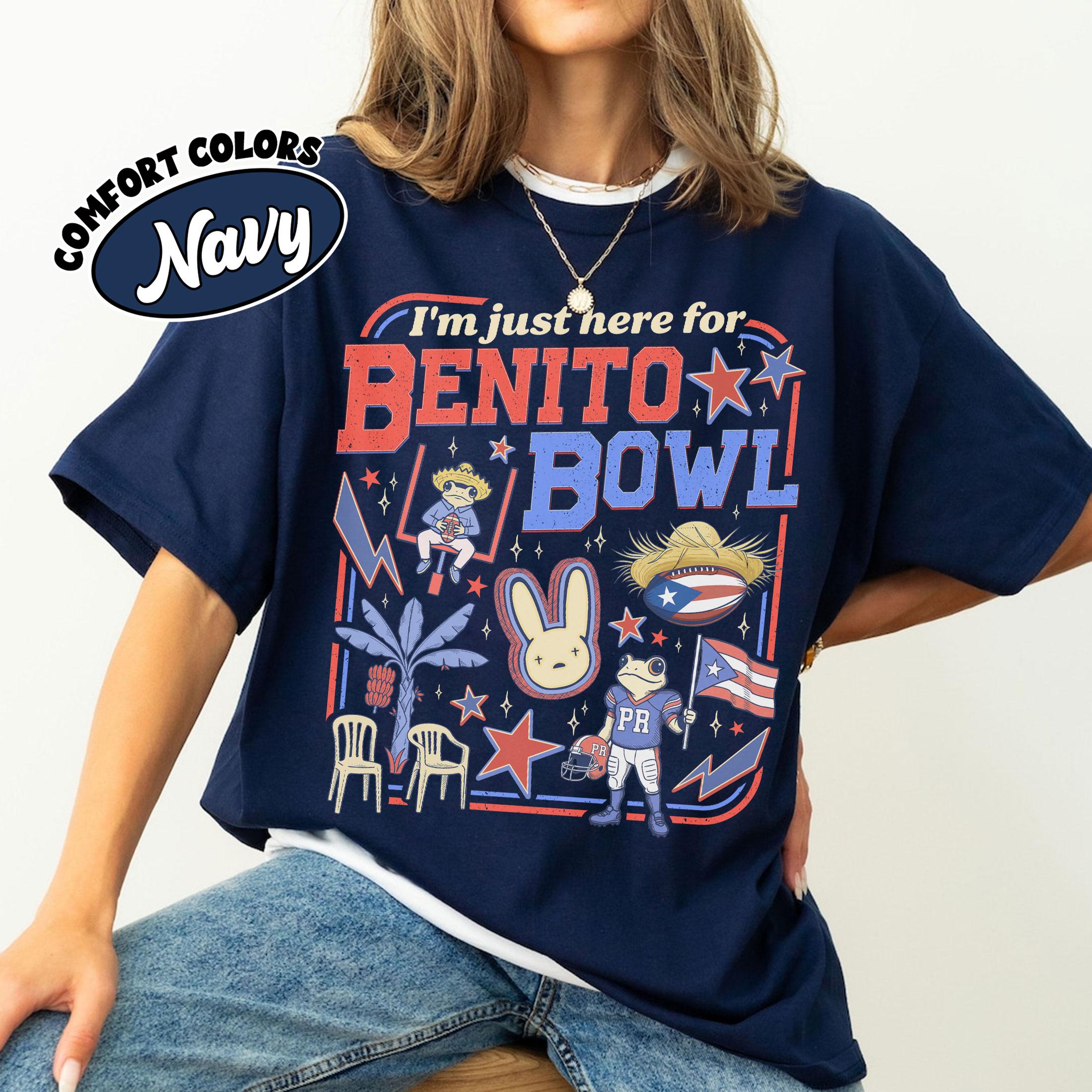 Benito Bowl Funny Graphic Football T-Shirt – Big Game Fan Tee