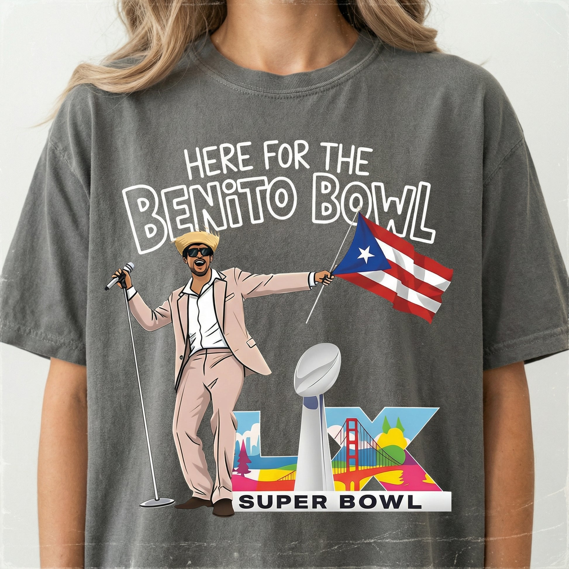 Benito Bowl Graphic T-Shirt – Puerto Rico Music Fan Tee