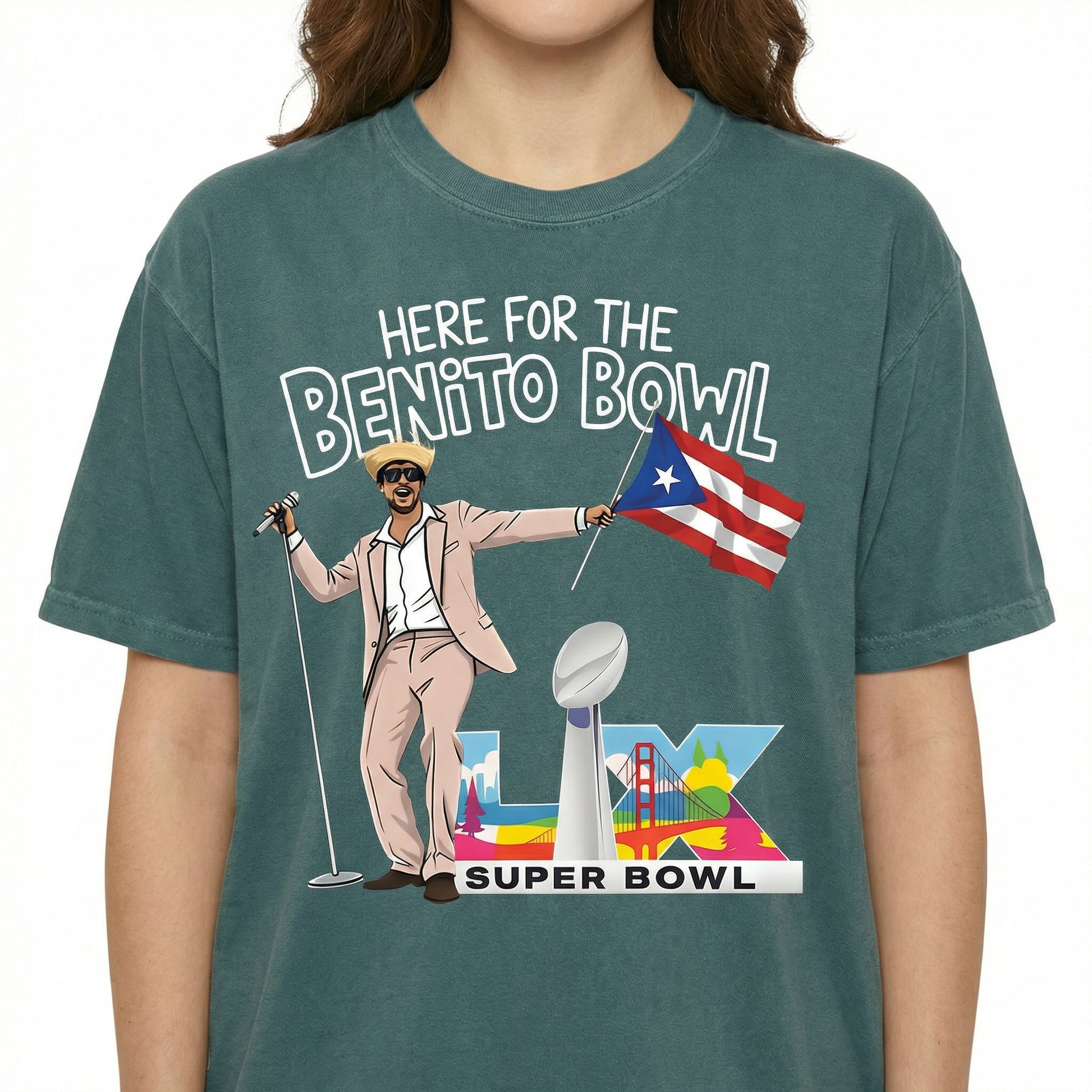 Benito Bowl Graphic T-Shirt – Puerto Rico Music Fan Tee