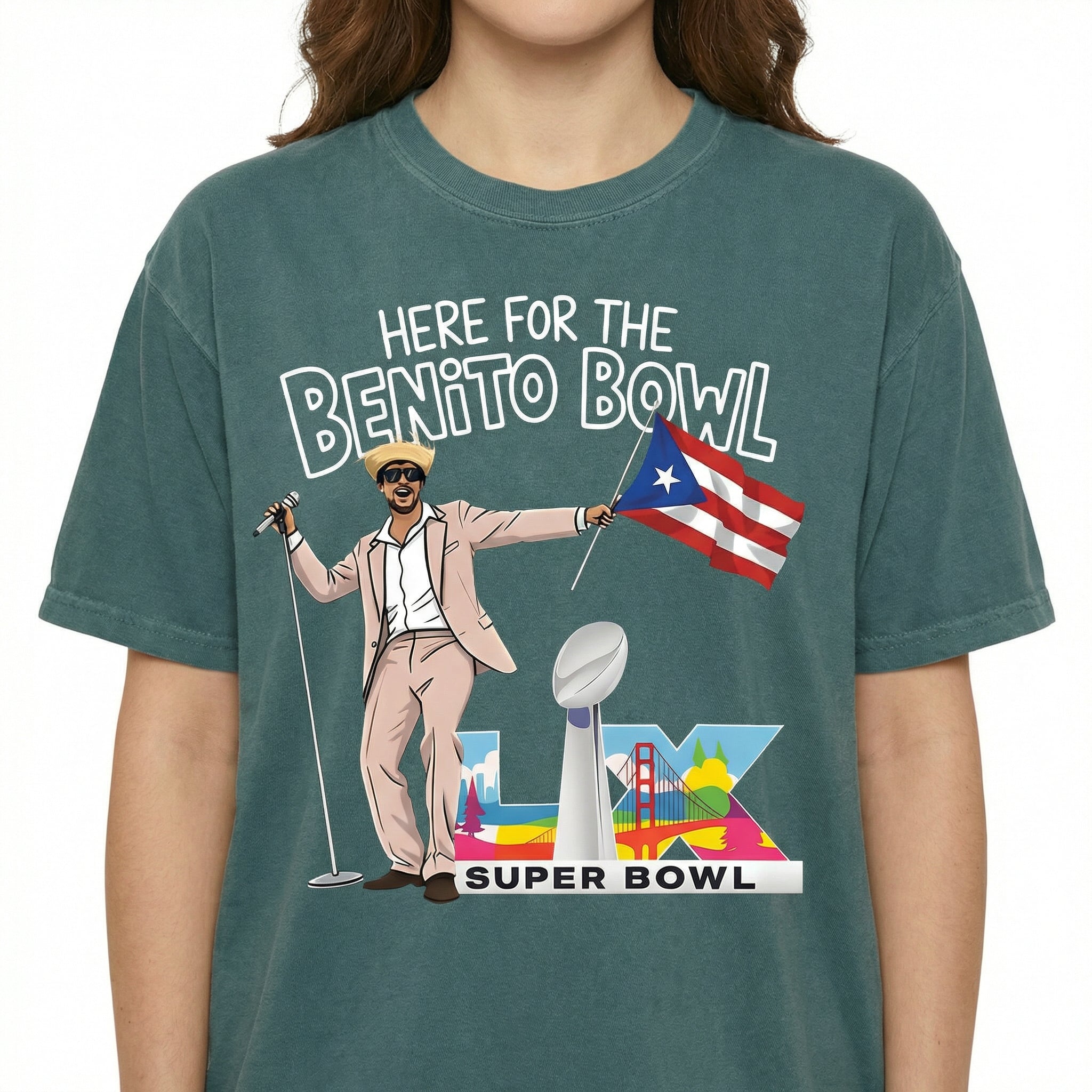 Benito Bowl Graphic T-Shirt – Puerto Rico Music Fan Tee