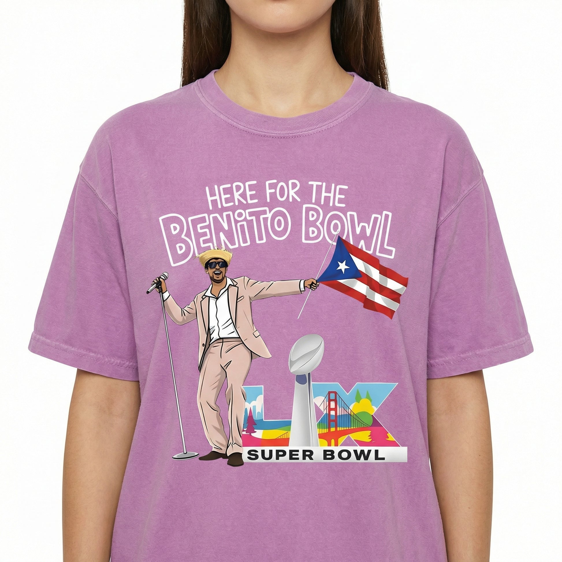 Benito Bowl Graphic T-Shirt – Puerto Rico Music Fan Tee