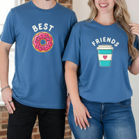 Best Friends Donuts Milktea Matching T-Shirts For Besties
