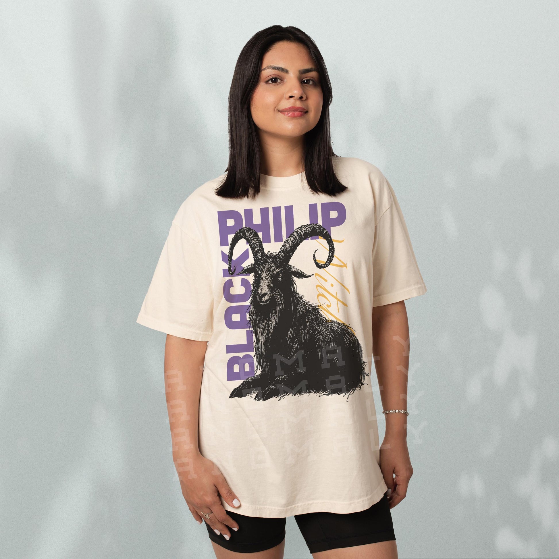 Black Philip Goat T-Shirt – Gothic Horror Graphic Tee Inspired by The Witch