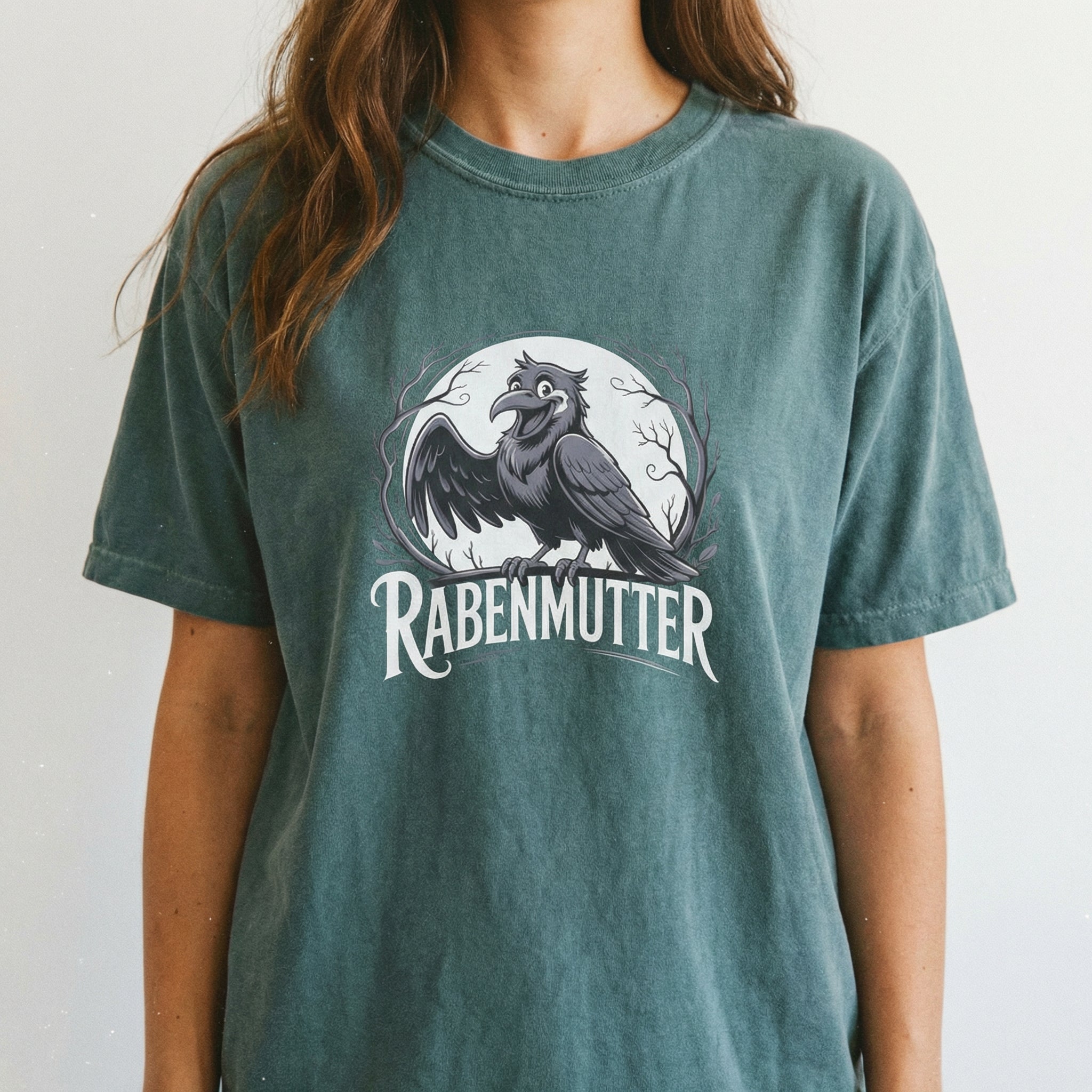 Black Raven Mother Statement Women’s T-Shirt – Dark Aesthetic Motto Tee