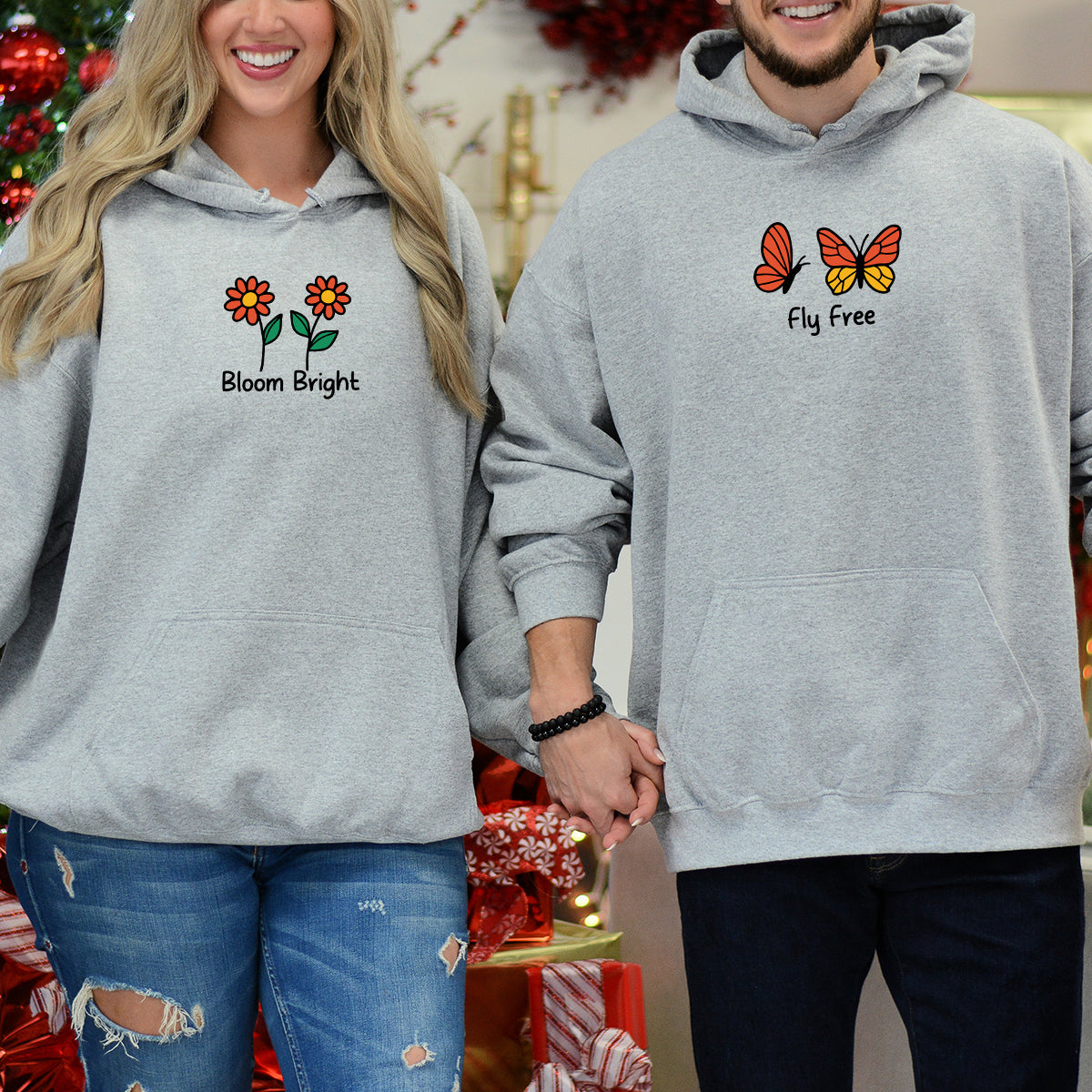 Bloom & Fly Matching Hoodies For Besties Couples
