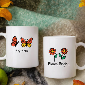 Bloom & Fly Matching Mugs For Besties