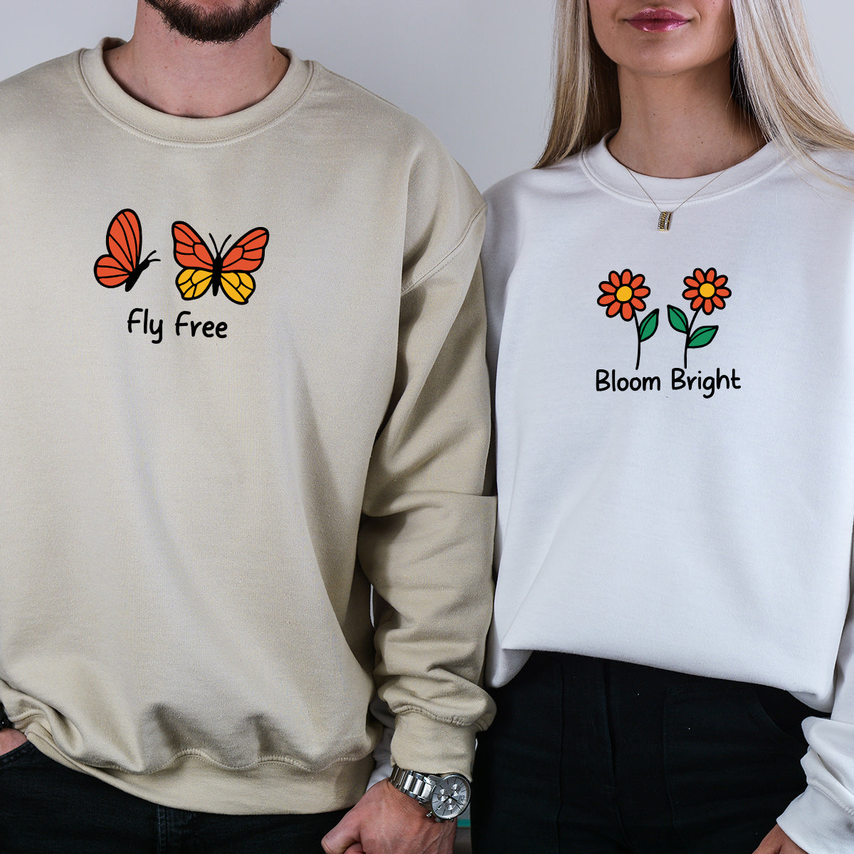 Bloom & Fly Matching Hoodies For Besties Couples