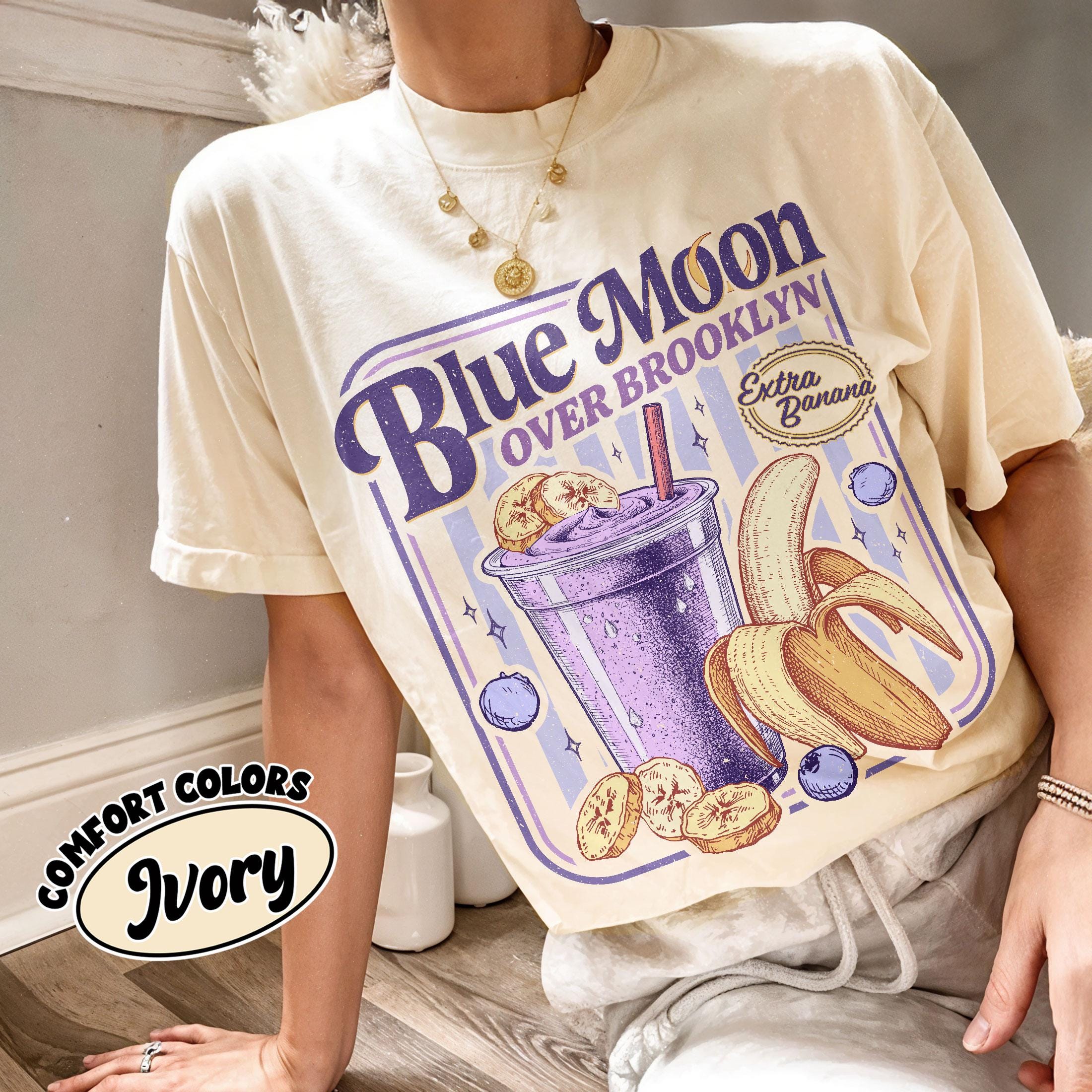 Blue Moon Over Brooklyn Graphic T-Shirt – Sports Romance Inspired Tee