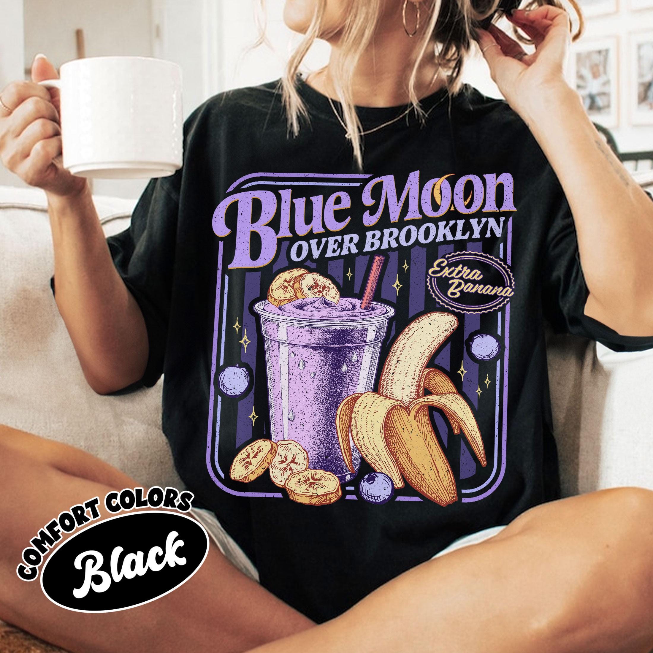Blue Moon Over Brooklyn Graphic T-Shirt – Sports Romance Inspired Tee