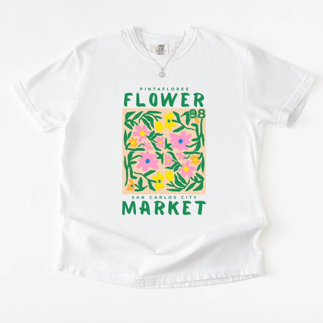 Boho Floral Flower Market T-Shirt – Vintage Botanical Graphic Tee