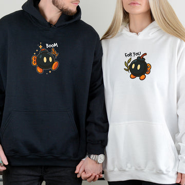 Bomb Characters Matching Hoodies For Couples