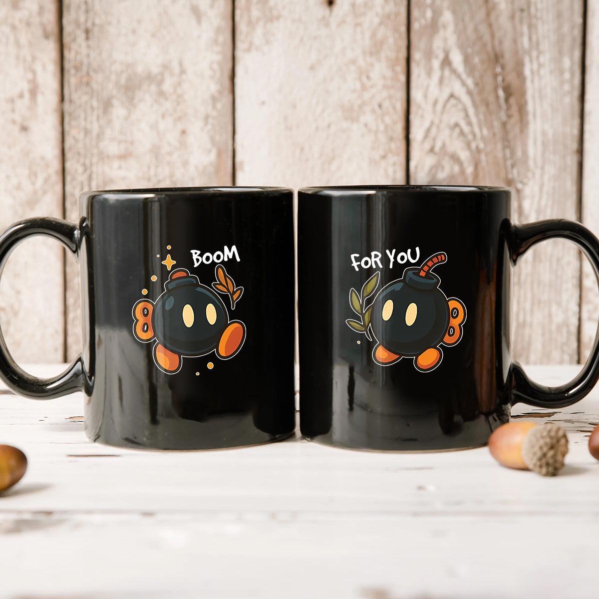 Bomb Characters Matching Mugs For Couples