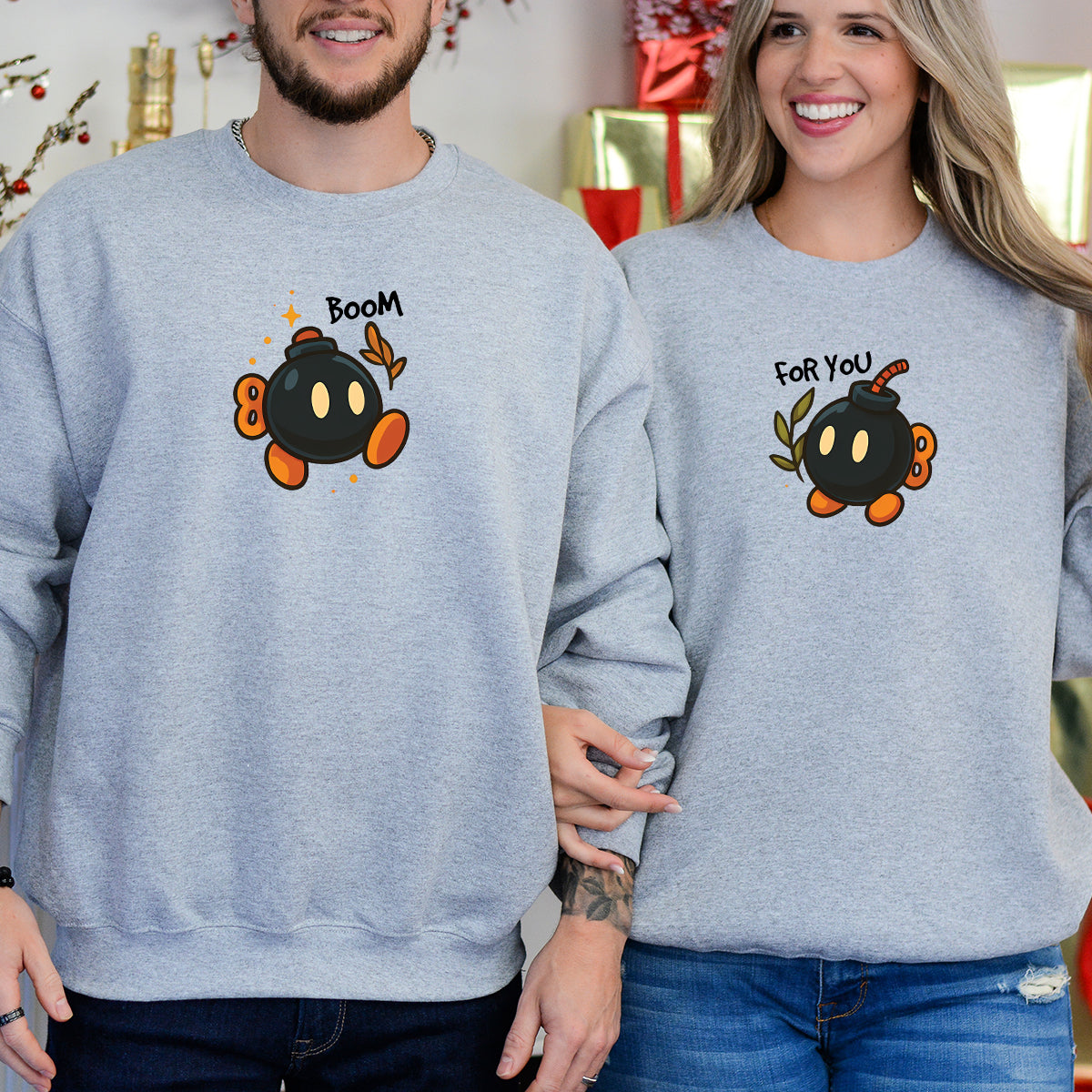 Bomb Characters Matching Hoodies For Couples