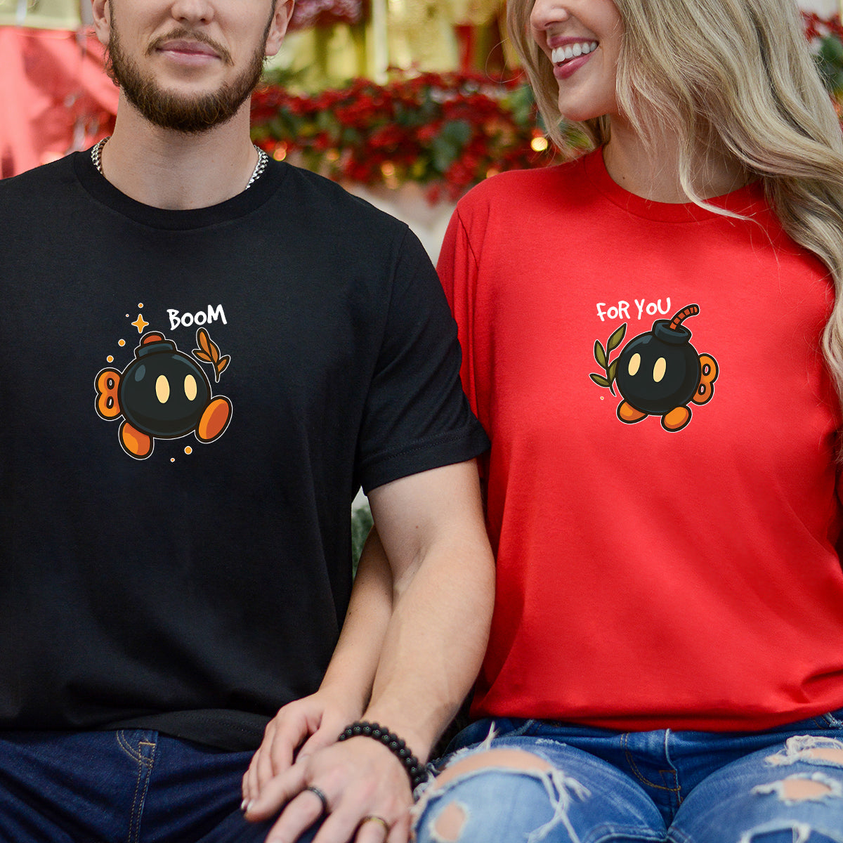 Bomb Characters Matching T-Shirts For Couples