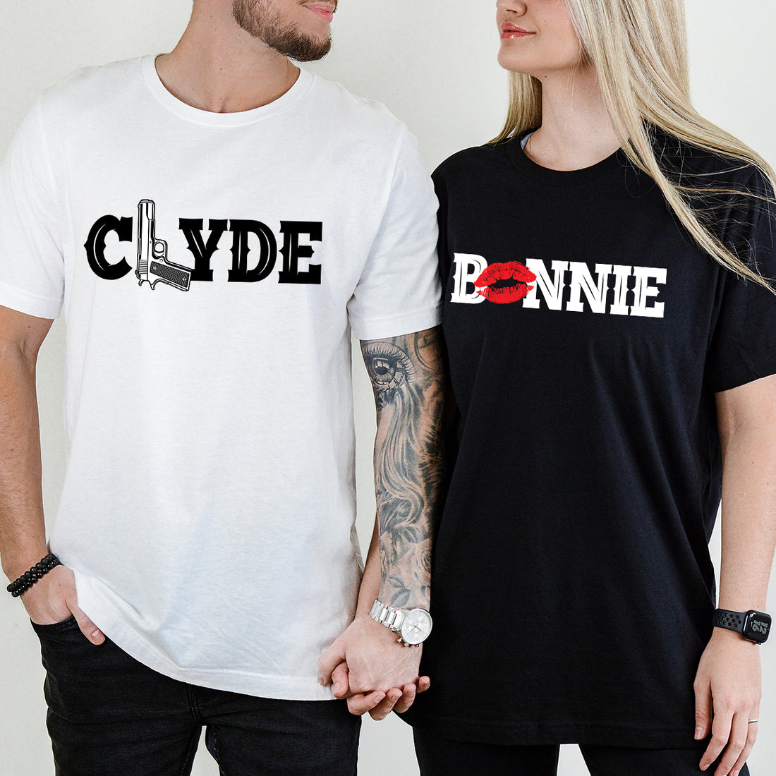 Bonnie and Clyde Matching T-Shirts For Couples