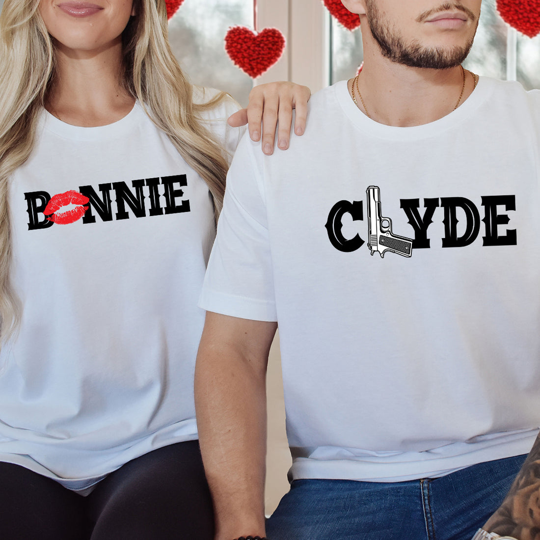 Bonnie and Clyde Matching T-Shirts For Couples