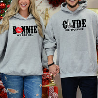 Bonnie x Clyde Die Together Matching Hoodies For Couples