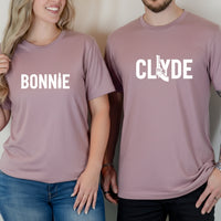 Bonnie and Clyde Funny Matching T-Shirts For Couples